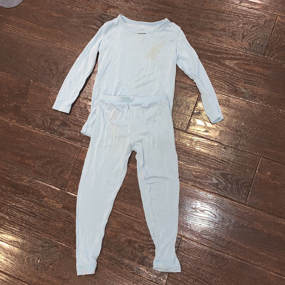 Kickee pants pond 3T unisex long sleeve pajama set